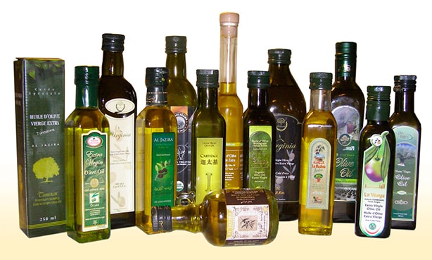 Оливковое масло в бутылках
