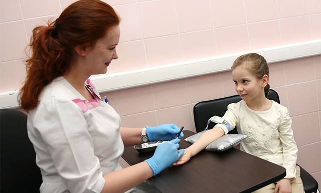 Анализ крови из вены у ребенка