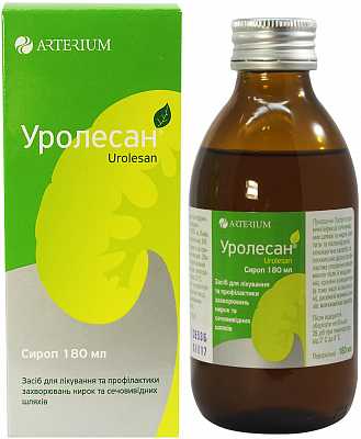 Сироп Уролесан – густая желтовато-зеленая жидкость со сладким вкусом и специфическим запахом, часто применяется при лечении детей до 14 лет.